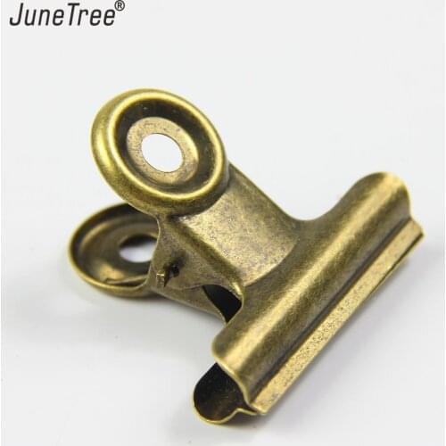 4pcs/lot vintage Metal Paper Clips Binder Photo Message Ticket File Office School Supplies Clips Stationery Notes Letter Paper