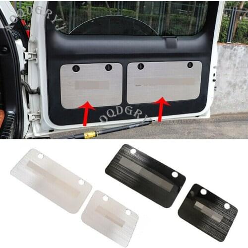 Stainless Trunk tailgate toolbox panel trim Cover 2pcs For Toyota Land Cruiser Prado 2010-2019 Car styling accessories