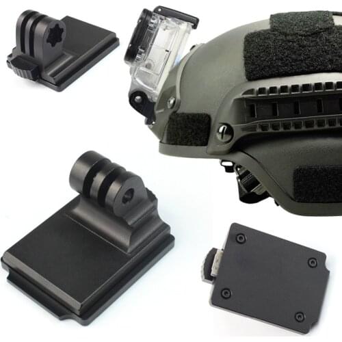 GloryStar For Gopro Sports Camera Helmet Aluminum Fixed Mount for Gopro HD HERO XIAOMI YI OSMO SJ4000 SJ5000 SJ6000 NVG Mount