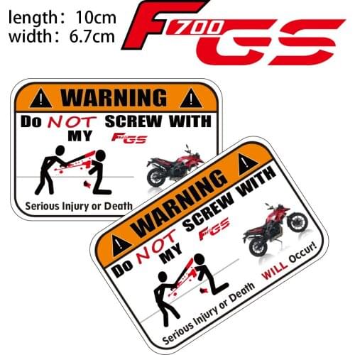 KODASKIN 2 Pieces Do Not Screw Warning Sticker Decal for BMW F700GS