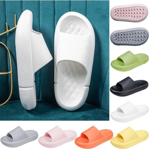 New Women Thick Platform Slippers For Men EVA Lightweight Woman Indoor Bathroom Anti-Slip Shoes Soft Sole Slide Sandals