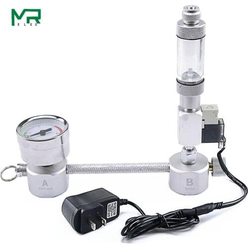 Aquarium DIY CO2 Generator System Kit With Pressure Air Flow Adjustment Water Plant Fish AquariumCo2Valve Diffuser