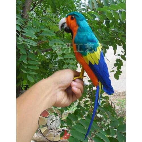 New simulation parrot toy polyethylene & furs colorful bird doll gift about 40cm 1927