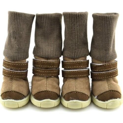 Pet Dressing Up Dog Shoes Non Slip Wear Resistant Outdoor Warm Snow Boots Puppy French Bulldog Shoes For Small Medium Dogs