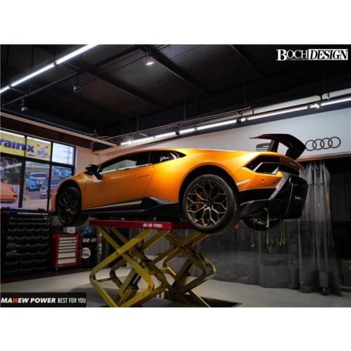 Suit For Evo Lamborghini Carbon Fiber Front Lip Side Skirt and Rear Spoiler Huracan Racetrack Version Surround