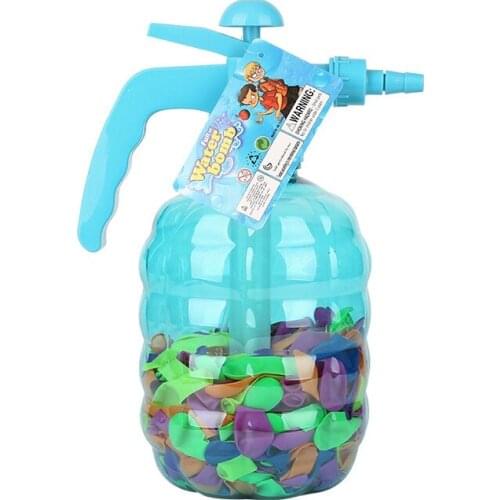 Portable Multifunctional Inflatable Air Water Bomb Balloon Pump with 500 Pcs Balloons for Kids Summer Party Outdoor Toy
