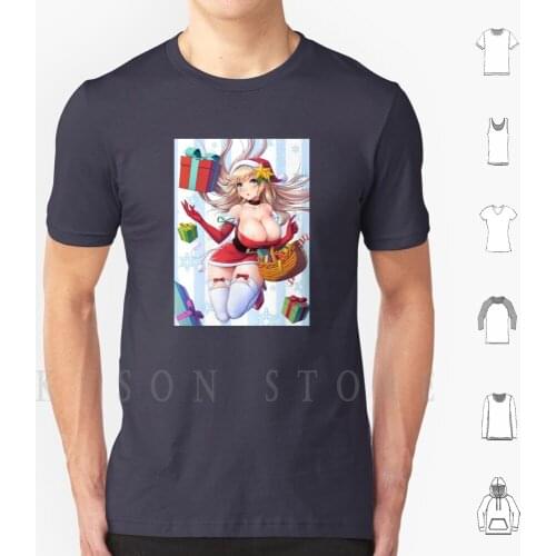 Huge Boobs-Sexy Christmas Anime T Shirt Men Cotton Christmas Anime Hot Cute Sexy Hentai Manga Love Sweater Holiday