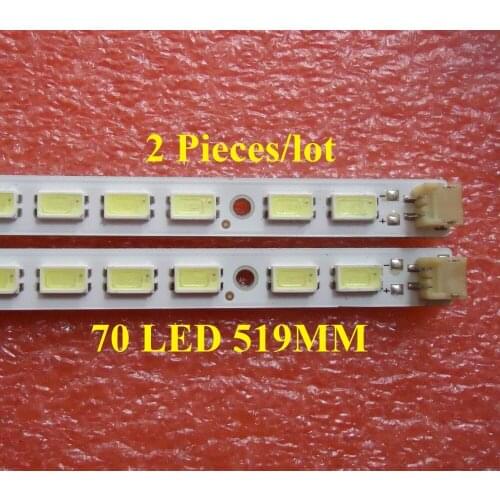 Beented 2 Pieces/lot LED strip 2011CHI460 5630N2 70 REV1.0 70 LED 519MM for LED46K326X3D