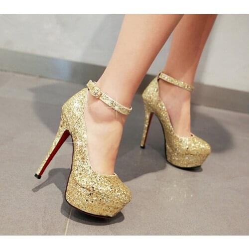 Big Size 41 42 43 Sexy Pumps Wedding Women Fetish Shoes High Heel Stripper Flock Pumps 14 cm Zapatos Mujer