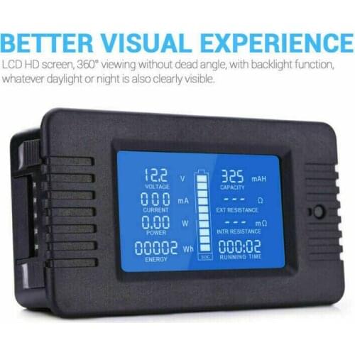 100A DC Voltmeter Ammeter Monitor Multi-function Wattmeter Battery Display Tester High Quality Electrical Measuring Tools