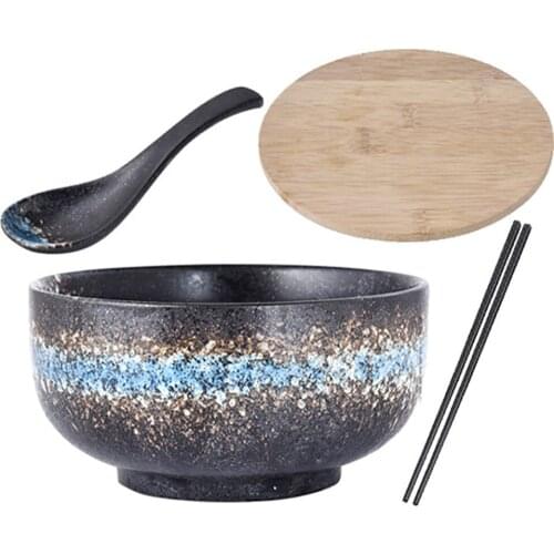 Japanese Ramen Bowl Ramen Dinnerware,Fruit, Salad,Rice Tableware Bowl
