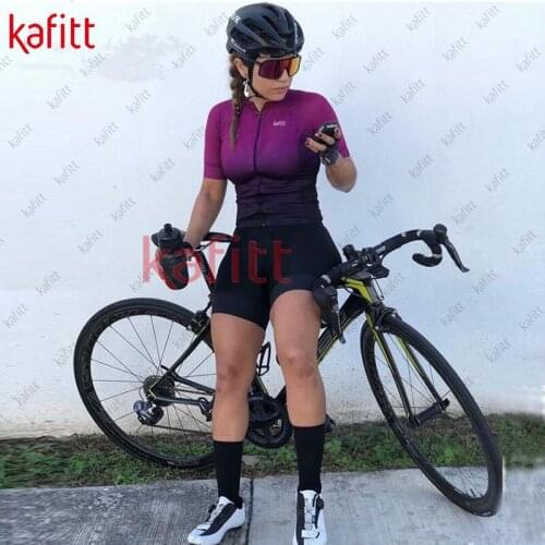 Kafitt Ladies summer cycling wear cycling jersey set dresses for women 2021 bike jersey Shorts jumpsuit suit fietskl eding dames
