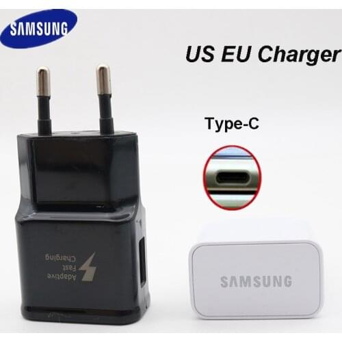 100% Original Samsung 5V 2A Wall Charger EU Adapter Type C Cable For Galaxy C5 C7 C9 pro A8S A9S A8 A9 2018 A90 A70 A80 A50 A60
