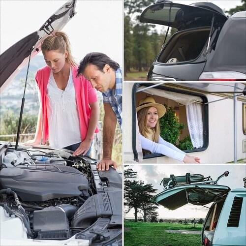 16inch/406mm Force 60Lb/280N/Pcs Pickup Truck Cap Tool Box Utility Box Lid Topper Camper Shell Gas Struts Lift Support Dampers