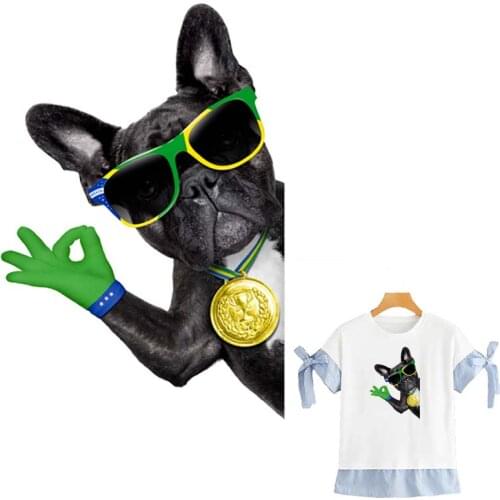 The First Dog Applique Clothes Gold Medal Transfers Clothes Decoration New Diy Accessory Washable Print On T-Shirt Iron On Patch