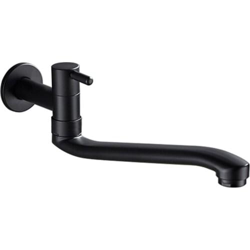 Bidcock Faucet Black Taps Bathroom Mop Faucet Washing Machine Faucet Outdoor Faucet For Garden 304 Stainless Steel
