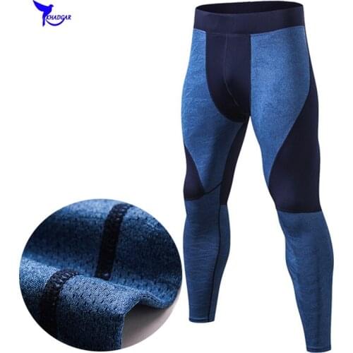 Quick Dry Men Compression Pant Running Tights Fitness Gym Yoga Trousers Crossfit Training Sport Leggings Ankle-length Sportswear