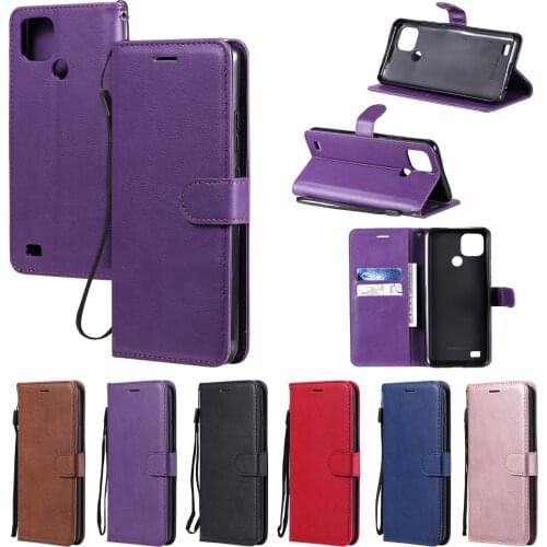 PU Leather Wallet Case for OPPO Realme GT 5G C21 C20 V13 8 Pro Flip Cover Cards Holder Stand Full Body Protection Phone Fundas