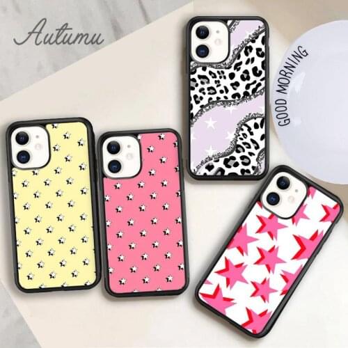 Aesthetic star Phone Case for iPhone 11 12 Pro Max mini X XR XS SE 2020 5 6S 7 8 Plus Samsung Galaxy S8 S9 S10 Cover shell