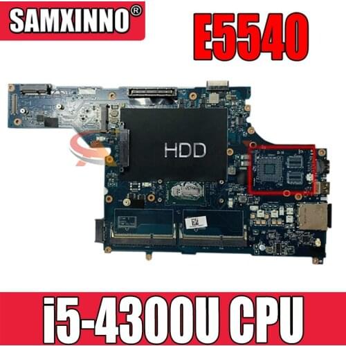 CN-031HKY 031HKY 31HKY For DELL E5540 Laptop Motherboard LA-A101P With i5-4300U SR1ED 100% working