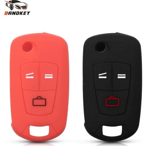 Dandkey Silicone Car Key Case For Opel Astra H Corsa D Vectra C Zafira Styling 2005 2006 2007 2008 2009 3 Buttons