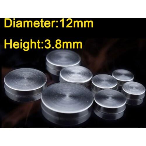 Diameter 12mm Height 3.8mm 201 Stainless steel mirror nail decorative cover Advertising screws wholesale 1000Pieces KF777