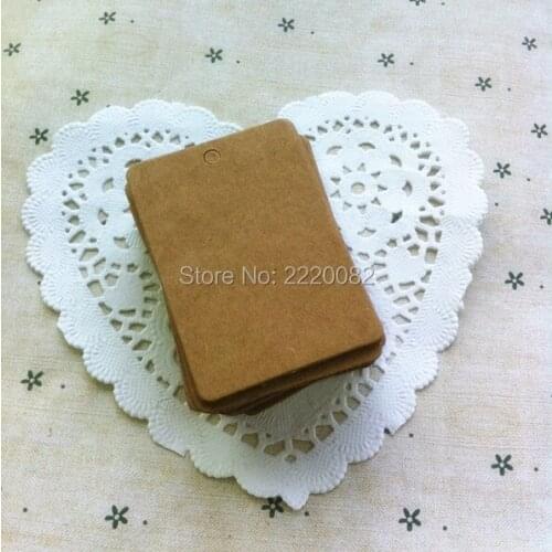 In stock 4.2x6cm blank tag 350gsm craft paper 400 pcs a lot/paper card hang label