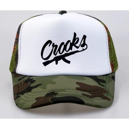 Fashion Crooks And Castles men Baseball Cap Summer CROOKS hat For Men Baseball Mesh Net Trucker Cap Dad Hat