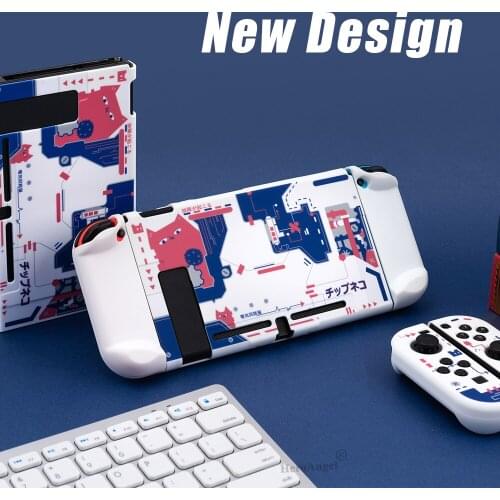 Cool Cat For NS Switch Joy Con Protective Cover Case PC Hard Back Housing Shell For Nintendo Switch Game Console Accessories