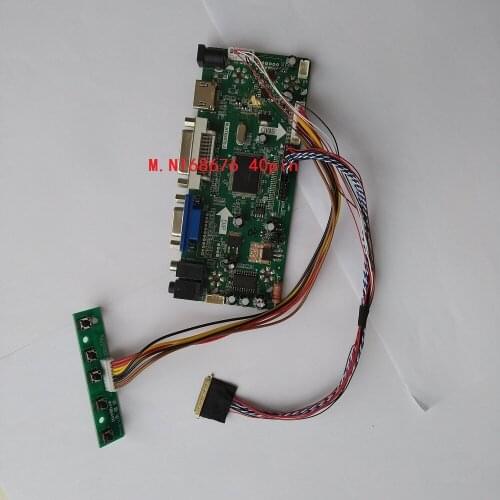 M.NT68676 LVDS HDMI DVI VGA LED LCD Controller kit board for 15.6" LP156WH4(TL)(C1)/(TL)(C2) 1366*768 panel screen