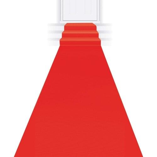 4.5M/15ft Red Carpet Wedding Party Carpet Rug Aisle Runner Red Decoration non-woven fabric for Outdoor Weddings Thickness:0.8 mm