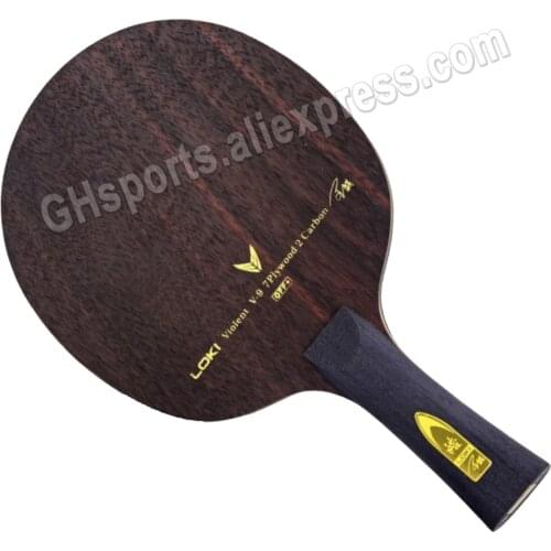 LOKI Violent 9 V9 Table Tennis Blade Racket (7+2 Ebony Carbon) Original LOKI WANG HAO V-9 Ping Pong Bat Paddle