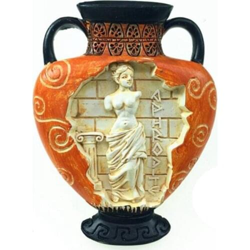 New Greek Mythology Figure Vase 3D Fridge Magnets Tourism Souvenirs Refrigerator Magnetic Stickers
