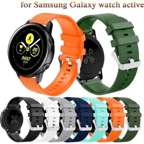 Fashion soft sport silicone strap for Samsung Galaxy watch active bracelet for Samsung Galaxy 42mm bracelet accessories bracelet