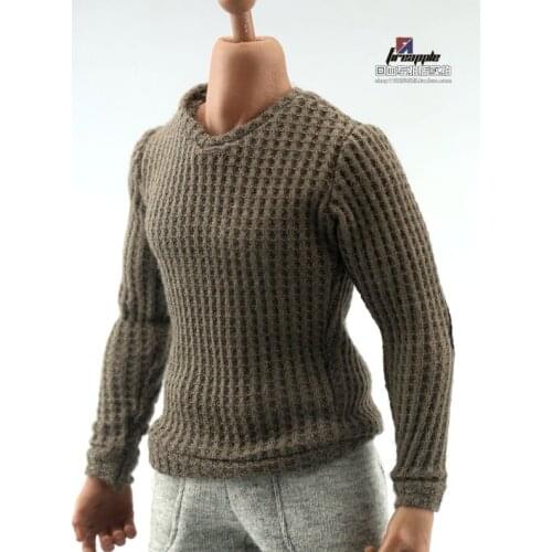 1/6 Sweater Long Sleeve T-shirt Elbow patch Accessory for 12 inches Man Action Figure Body Male Figure Accessory