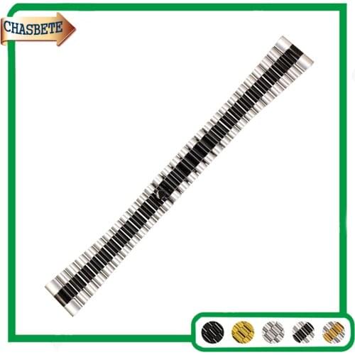 Stainless Steel Watch Band for Asus Zenwatch 2 Women WI502Q 18mm Quick Release Metal Strap Belt Wrist Loop Bracelet Black Silver