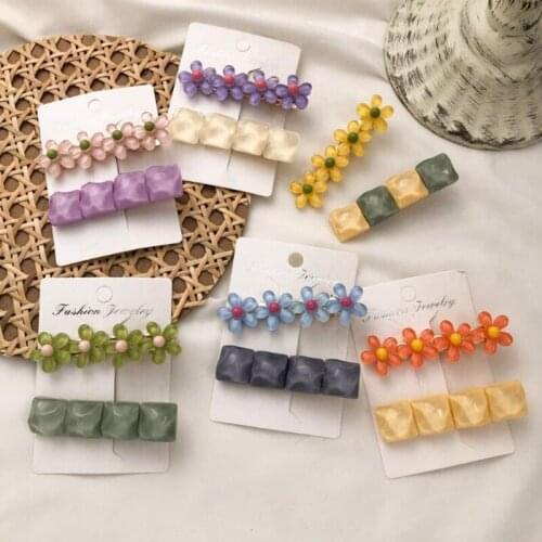 New fashion Girl transparent flower hairpin children flowers hair accessories headband hair Accessories