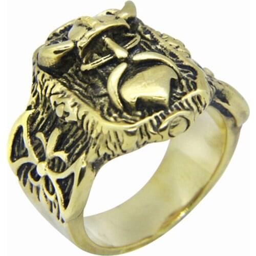 Rany&Roy Cool Vikings Ring 316L Stainless Steel Jewelry Biker Newest Design Ring
