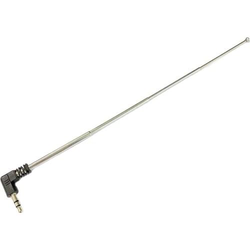 225mm 4 Section Telescoping Antenna 3.5mm Male FM Radio Antenna for Mobile Cell Phone