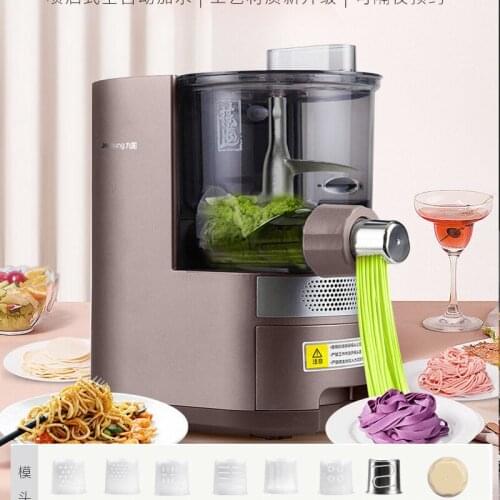 Pasta roller fresh noodle machine Spaghetti Dough kneader making pasta maker automatic add water Belt weighing and dumpling mold