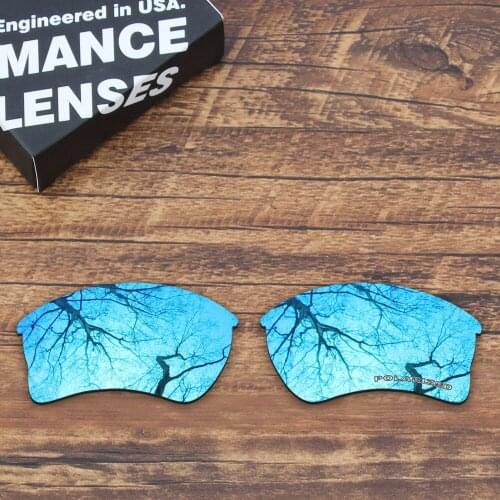 ToughAsNails Resist Seawater Corrosion Polarized Replacement Lenses for Oakley Quarter Jacket Sunglasses Blue Mirrored
