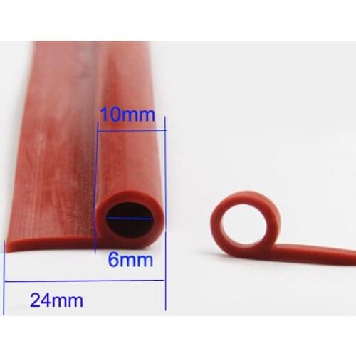 P type high temperature red oven door window silicone rubber sealing strip weatherstrip