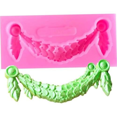 Vintage Relief Silicone Mold Fondant Sugarcraft Cake Topper Border Decoration Tool Craft Embosser Mould Wedding Baking