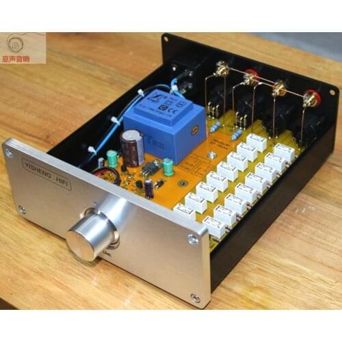 High Accuracy Relay Volume Controller RCA to XLR Balanced Convert preamp Unbalanced input Conversion Balanced output