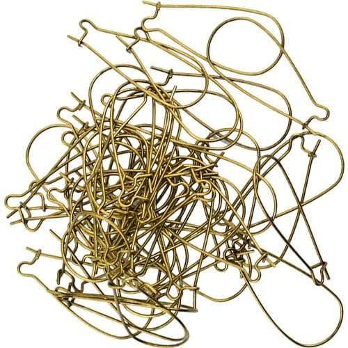 100pcs Earring Ear Hooks Ear Wire Findings Kidney Earwire Earring Findings