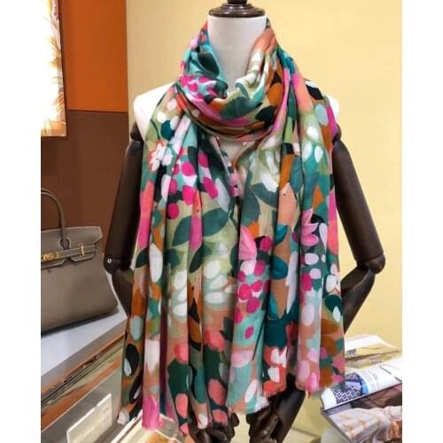 2021 Women Winter Warm Scarves Wraps Thin Type 100% Cashmere Scarfs Foulard Long 200*100cm