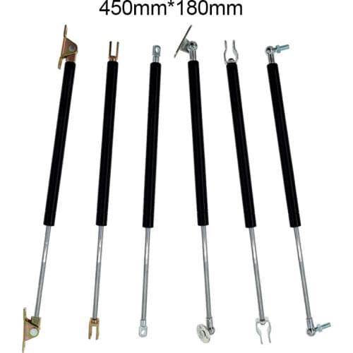 18*8 Rod 180mm Stroke Gas Spring 450mm Hole Center Distance 50N-500N/5kg-50kg Cupboard Hinges Gas Spring Force lift support