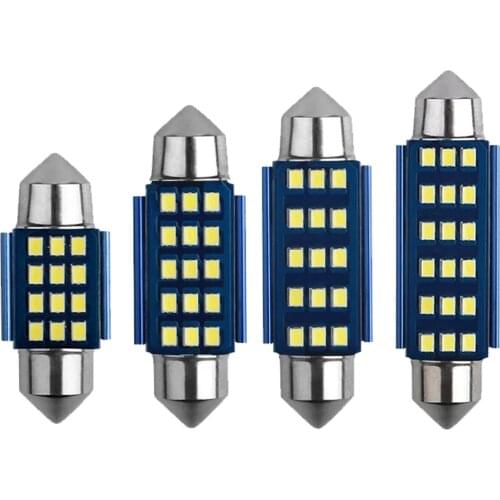 2X CANBUS C5W Festoon 12V-24V Car LED New 2016 Blub 31mm 36mm 39mm 41mm Car Interior Dome Lamp License Plate Reading Light White