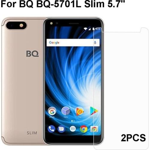 2PCS BQ BQ 5701L Slim Tempered Glass 9H High Quality Protective Film Explosion-proof Screen Protector For BQ 5701L Slim