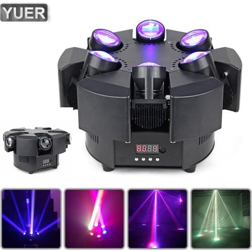 2020 New Arrival LED 6 Head Smart Beam Moving RGBW 17/38CH DMX Stage Lights Dj Led Moving Head Beam Light Music Party Disco KTV